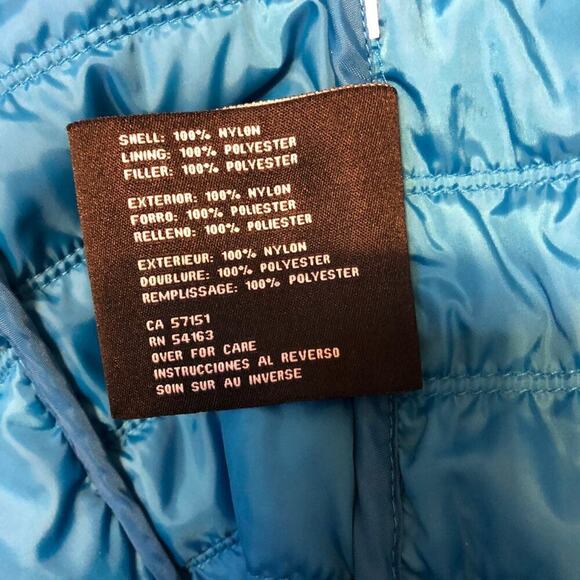 Y2K Guess Nylon Quilted Puffer Coat Jacket Fall Winter Zip Up Women M/L Pocket - Picture 7 of 8